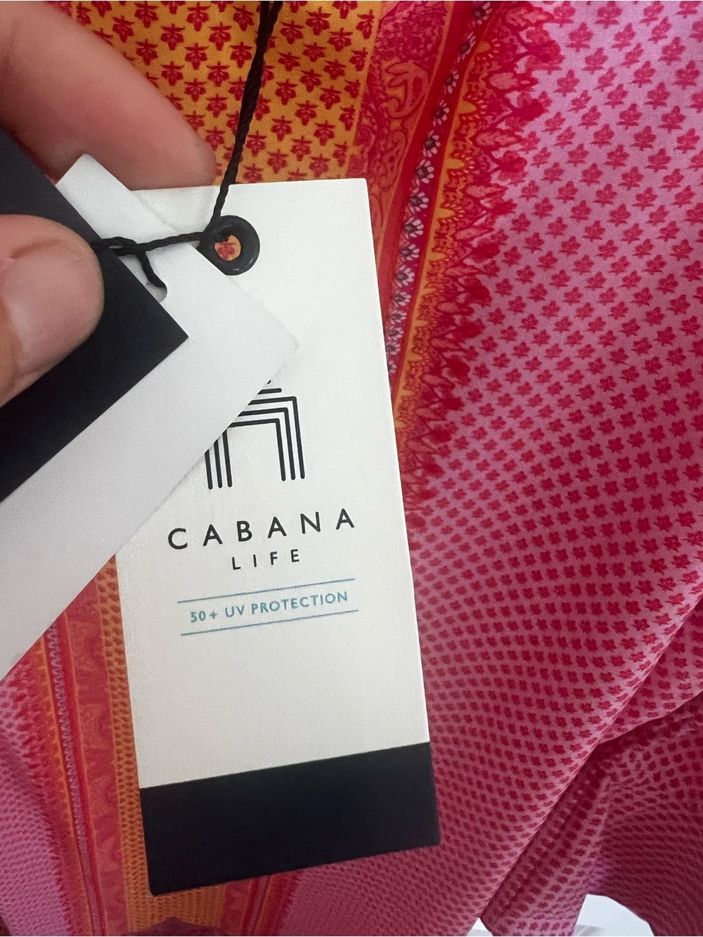 Cabana Life Pink and Orange Off-Shoulder Mini Dress - Picture 5 of 15